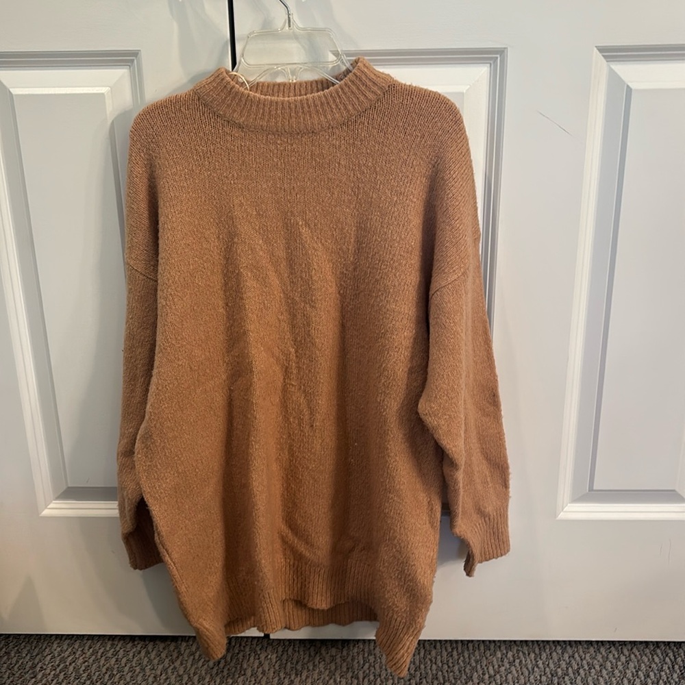 Bershka Tan Sweater Dress XS